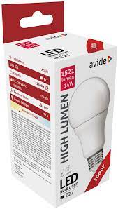 Avide 924922 Žarnica LED 14W E27 3000K 1521lm A60 180°