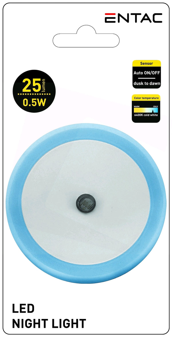 Entac 982403 Nočna svetilka modra 0,5W CW 25 lm