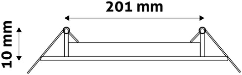 Avide 281291 Svetilka stropna vgradna LED 18W 6400K 1500lm