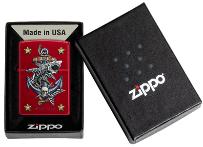 Zippo 47109 vžigalnik Nautic Anchor & Skulls by Rietveld