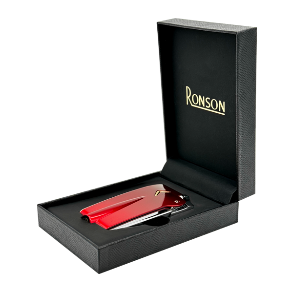 Ronson 100005  Vžigalnik plinski Premier Vareflame rdeč