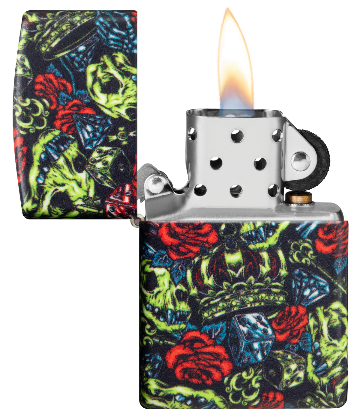 Zippo vžigalnik 49696 Skull Crown