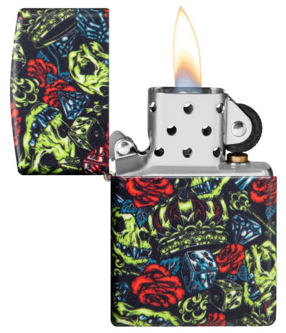 Zippo vžigalnik 49696 Skull Crown