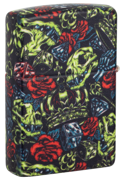 Zippo vžigalnik 49696 Skull Crown
