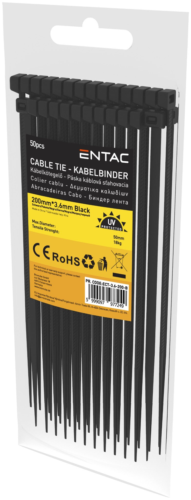Entac 77249 Vezice 3,6 x 200 mm