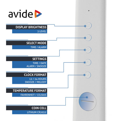 Avide 909400 Svetilka namizna LED Office Leather Calendar 6W CCT 350 lm